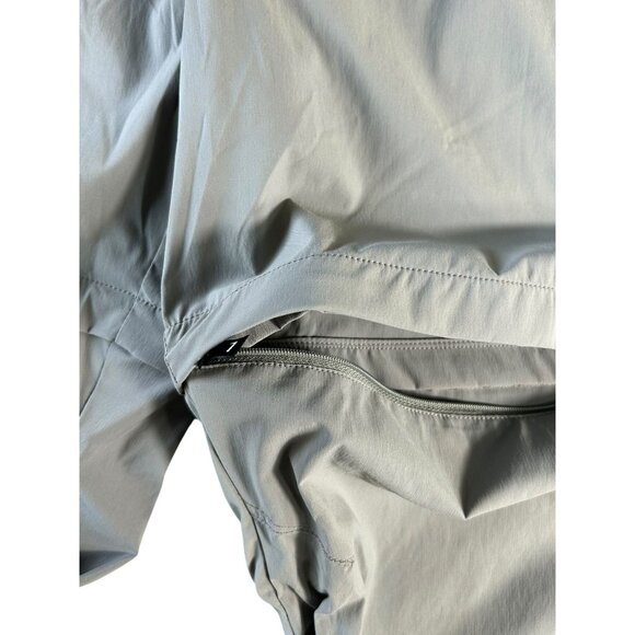 NEW LL Bean Tropicwear Pants Gray Womens XL Zip Leg Convertible Pants to Shorts - Picture 6 of 16